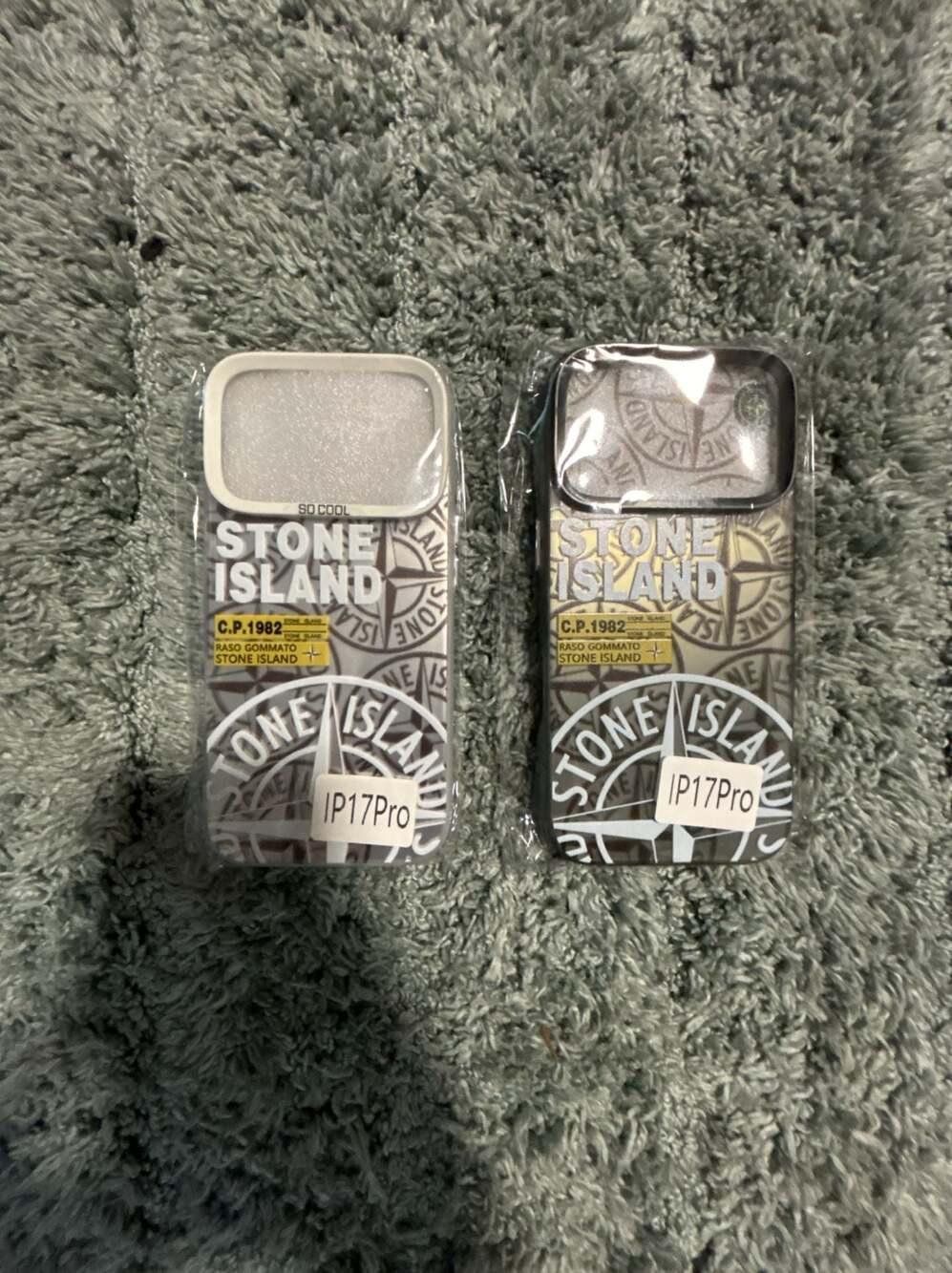 Stone Island Logo Pattern Phone Case for iPhone 17 Pro